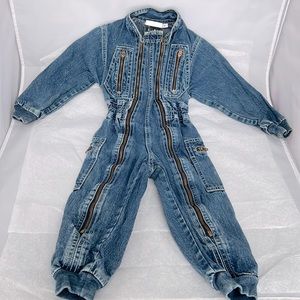 Baby Guess 80’s vintage flight suit. Stonewashed for that vintage look. 6 months